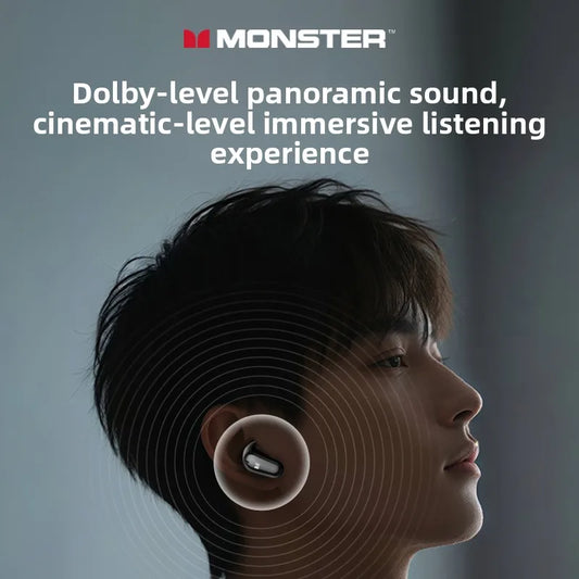 Monster MQT52 auriculares inalámbricos Bluetooth 5,4 batería de larga duración auriculares para juegos modo Dual auriculares de sonido estéreo HIFI con micrófono